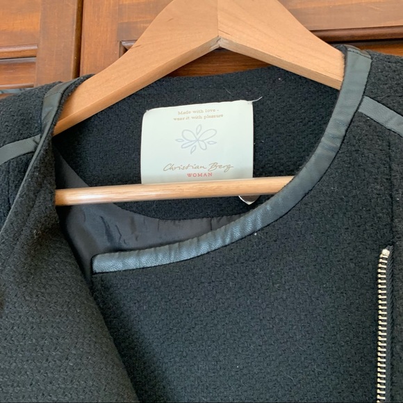 CHRISTIAN BERG Biker Jacket Blazer size 8 - Picture 5 of 12